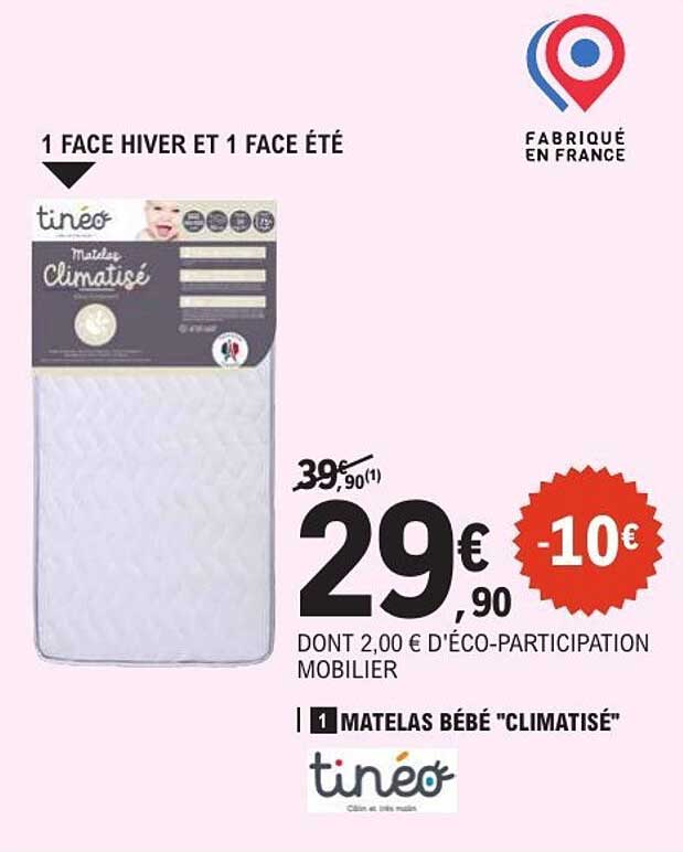 tinéo Matelas Bébé "Climatisé