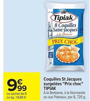Tipiak Coquilles St Jacques