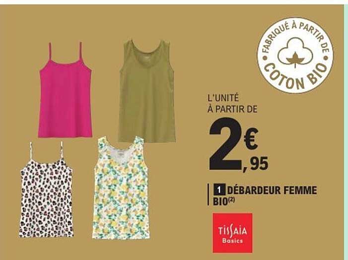 Tissaia Basics DÉBARDEUR FEMME BIO