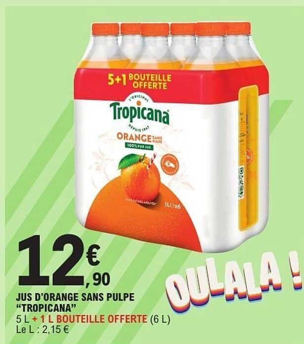 Tropicana Orange Sans Pulpe