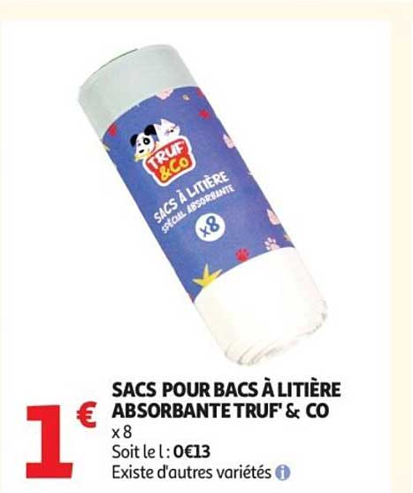TRUF' & CO SACS POUR BACS À LITIÈRE ABSORBANTE