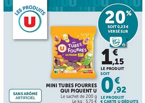 U Mini Tubes Fourrés Qui Piquent U
