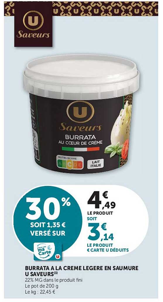 U Saveurs Burrata