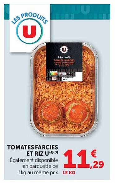 U Tomates farcies et riz