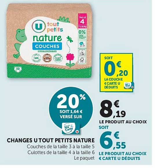 U tout petits nature Couches