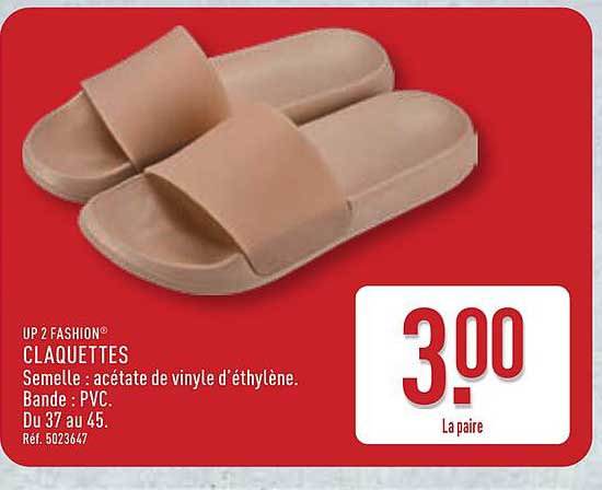 UP 2 FASHION CLAQUETTES