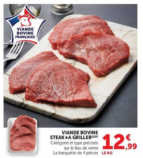VIANDE BOVINE STEAK A GRILLER