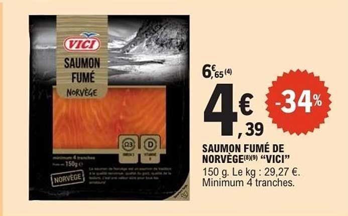 VICI SAUMON FUMÉ NORVÈGE