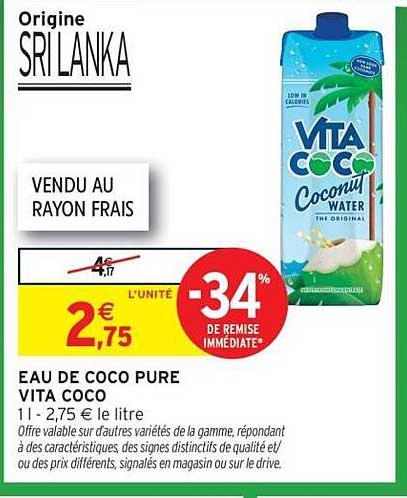 Vita Coco Eau de coco pure