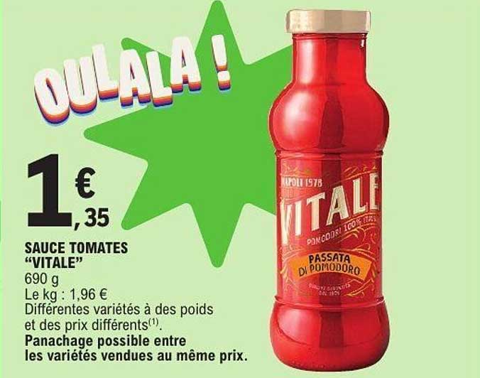 VITALE Sauce tomates