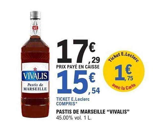 VIVALIS Pastis de Marseille