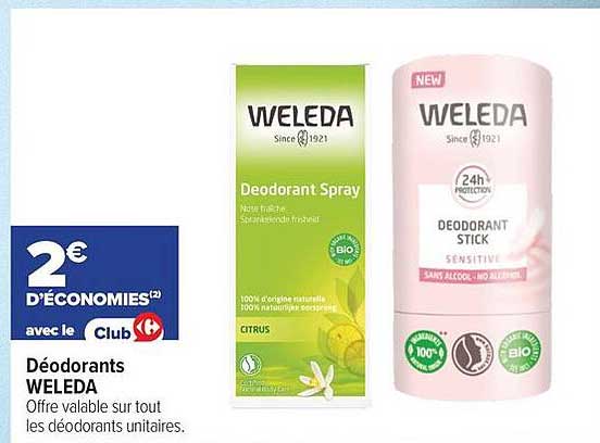 WELEDA DÉODORANTS