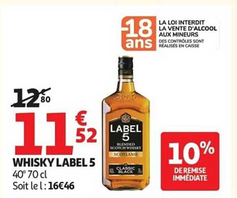 WHISKY LABEL 5