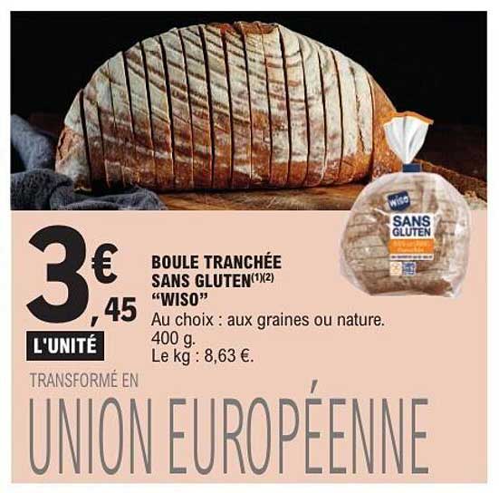 WISO Boule tranchée sans gluten