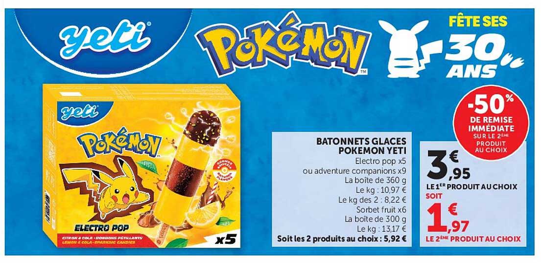 Yeti Pokémon Bâtonnets Glacés