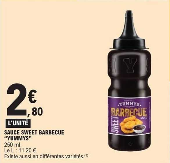 Yummys Sauce Sweet Barbecue