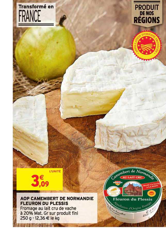 aop camembert de normandie fleuron du plessis