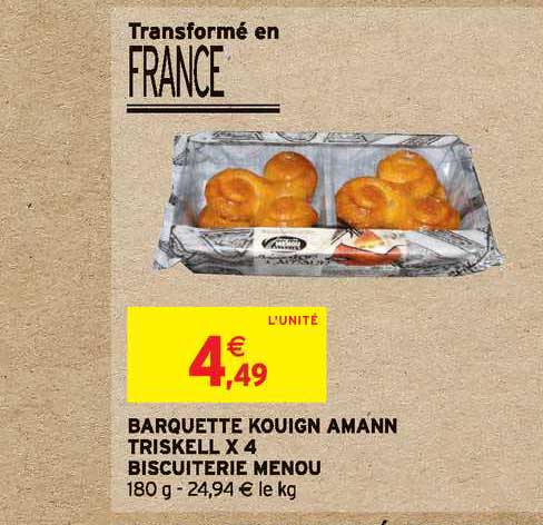 barquette kouign amann triskell x4 biscuiterie menou