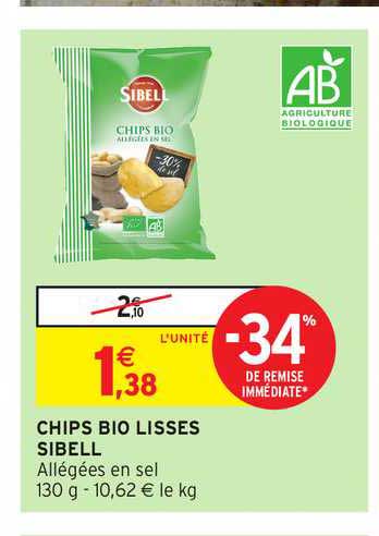chips bio lisses sibell