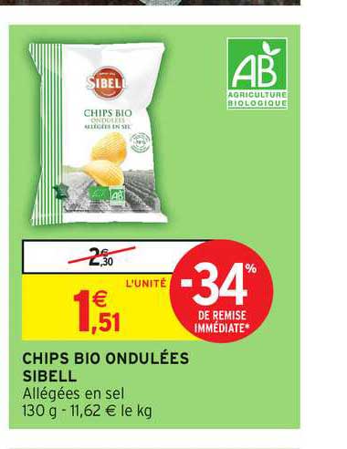 Chips Bio Ondulées Sibell