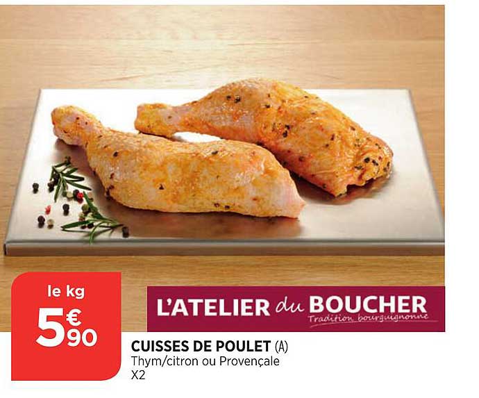 cuisses de poulet l'atelier du boucher