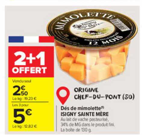 dés de mimolette isigny sainte mère
