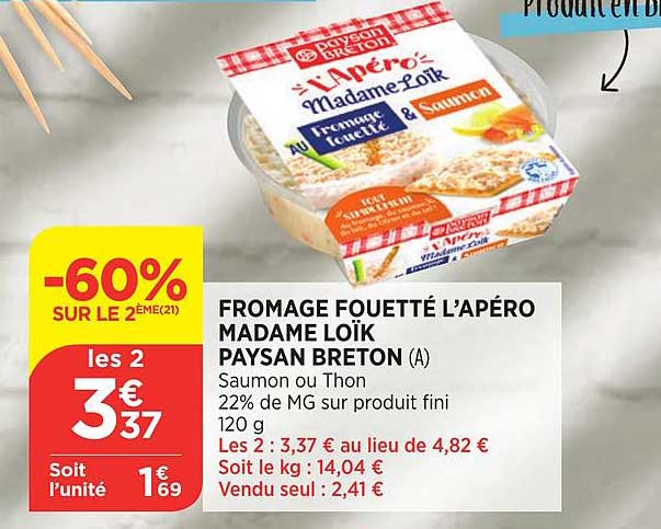 fromage fouetté l'apéro madame loïke paysan breton