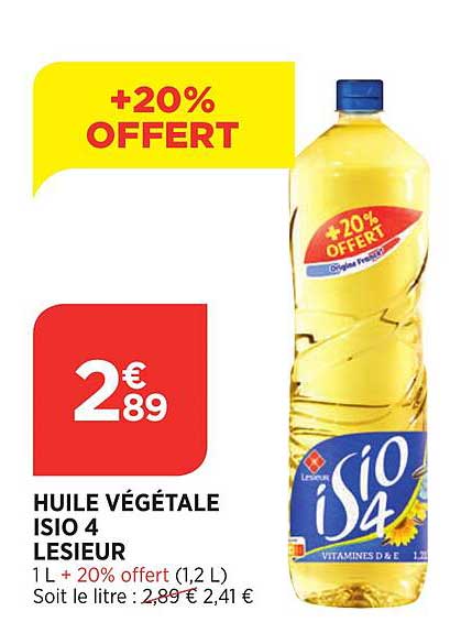 huile végétale isio 4 lesieur