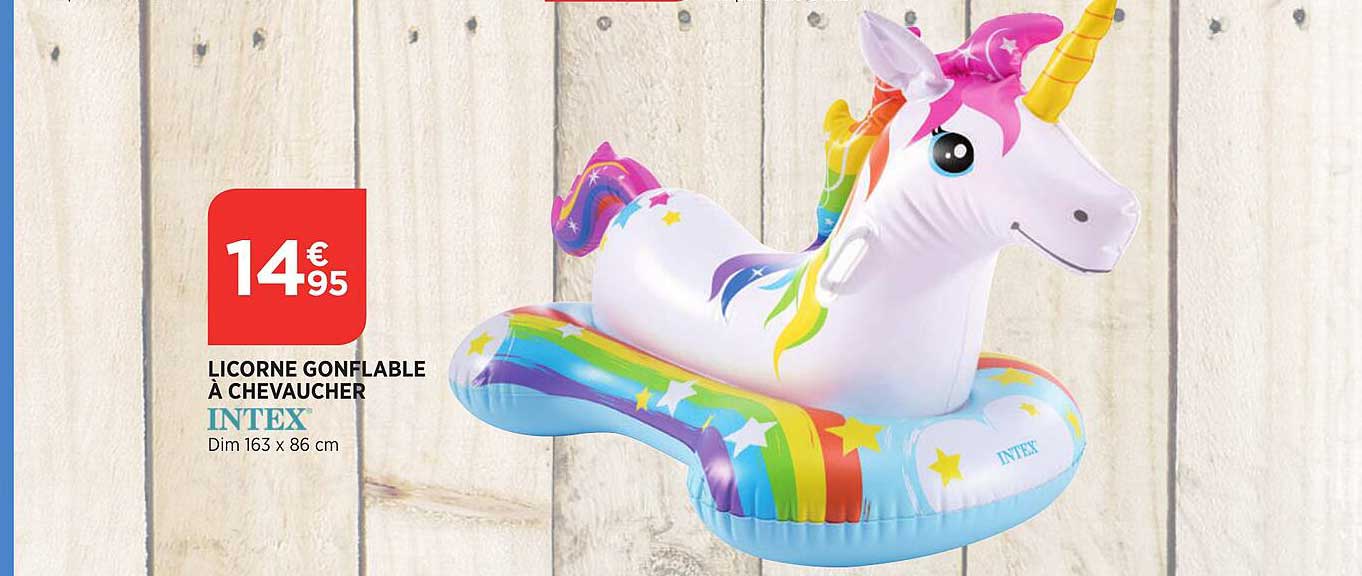 licorne gonflable à chevaucher intex