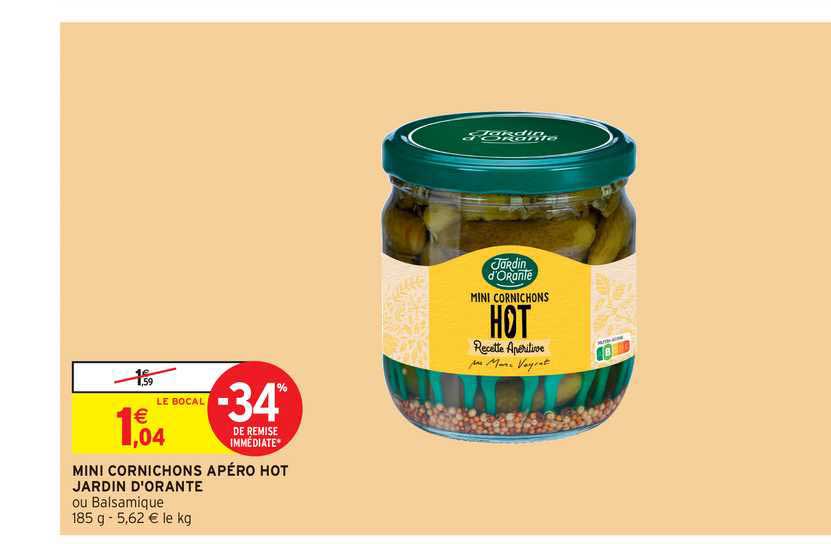 mini cornichons apéro hot jardin d'orante