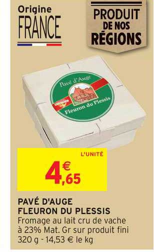 pavé d'auge fleuron du plessis