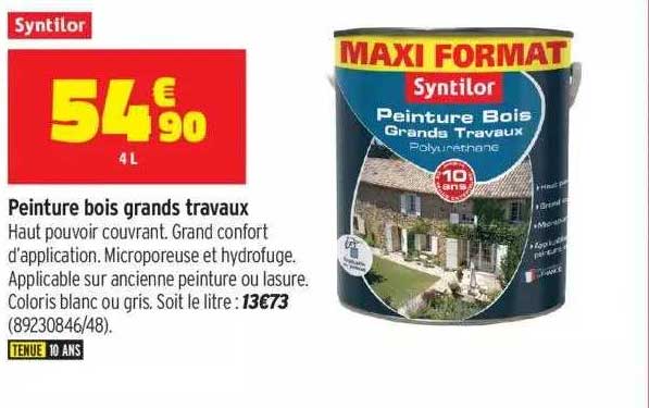 peinture bois grands travaux syntilor