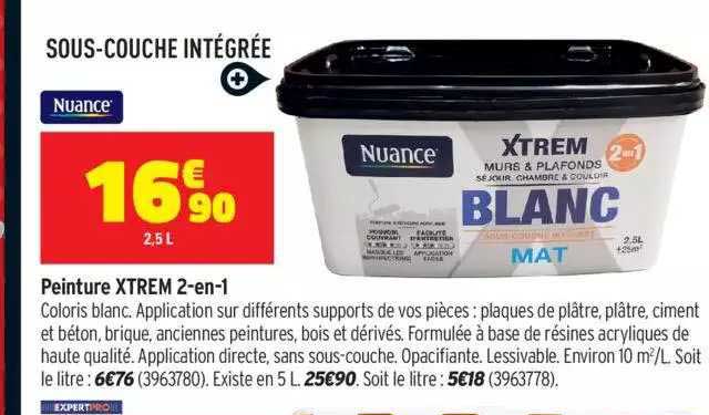 peinture xtrem 2-en-1 nuance