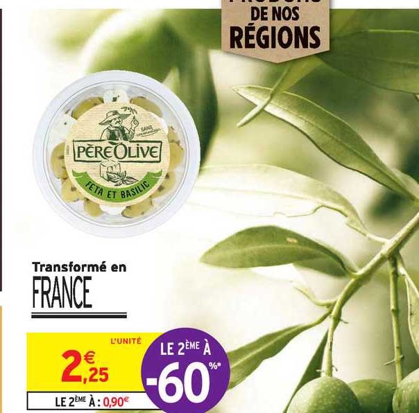 Olives Feta Et Basilic Père Olive