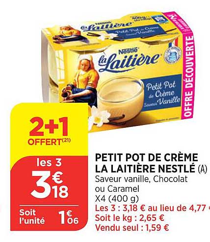 Petit Pot De Crème La Laitière Nestlé