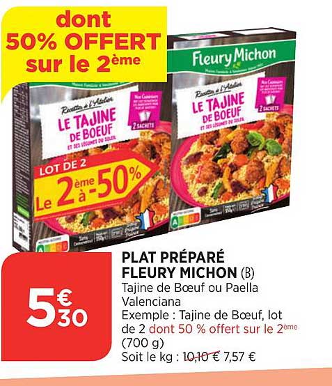 plat préparé fleury michon