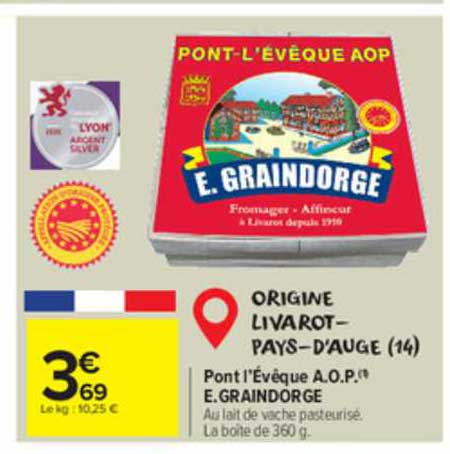 pont l'évêque a.o.p. e.graindorge