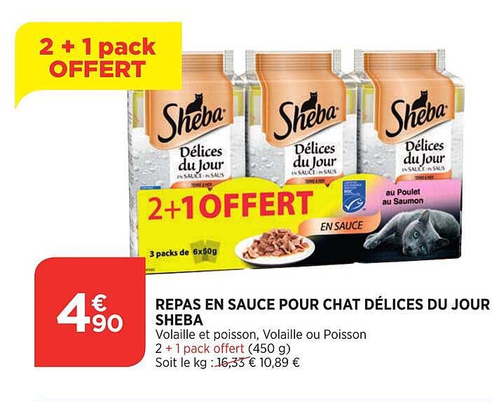 Repas En Sauce Pour Chat Délices Du Jour Sheba