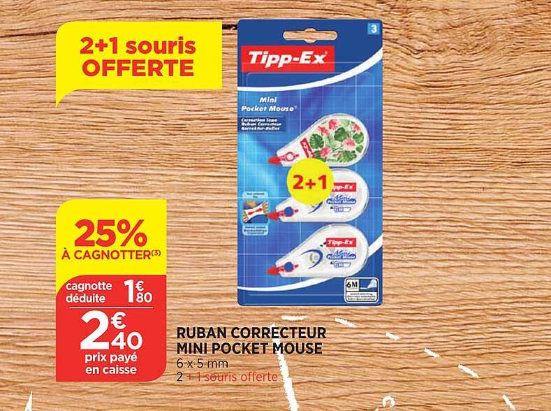 ruban correcteur mini pocket mouse