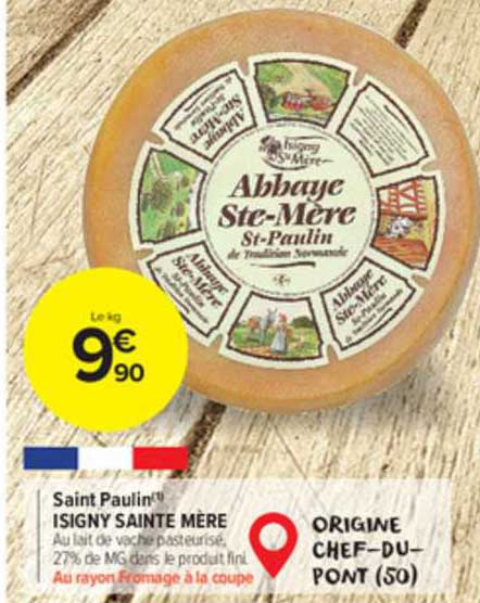 saint paulin isigny sainte mère