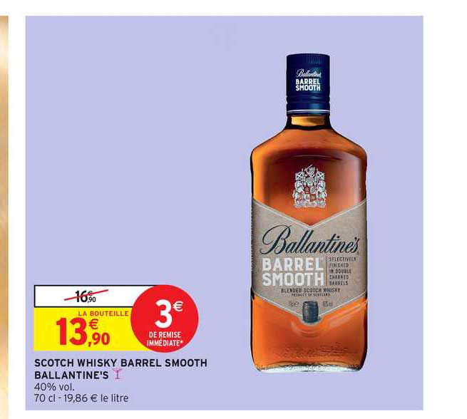 scotch whisky barrel smooth ballantine's