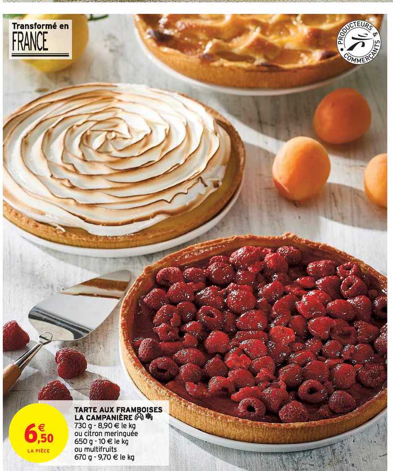 tarte aux framboises la campanière