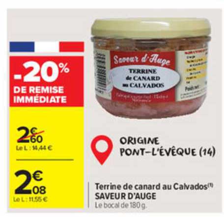 terrine de canard au calvados saveur d'auge