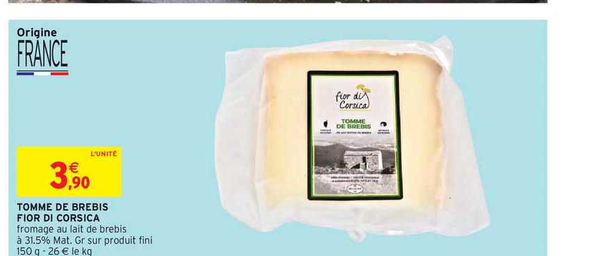 tomme de brebis fior di corsica