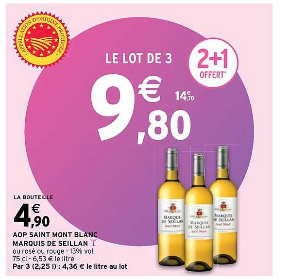 aop saint mont blanc marquis de seillan