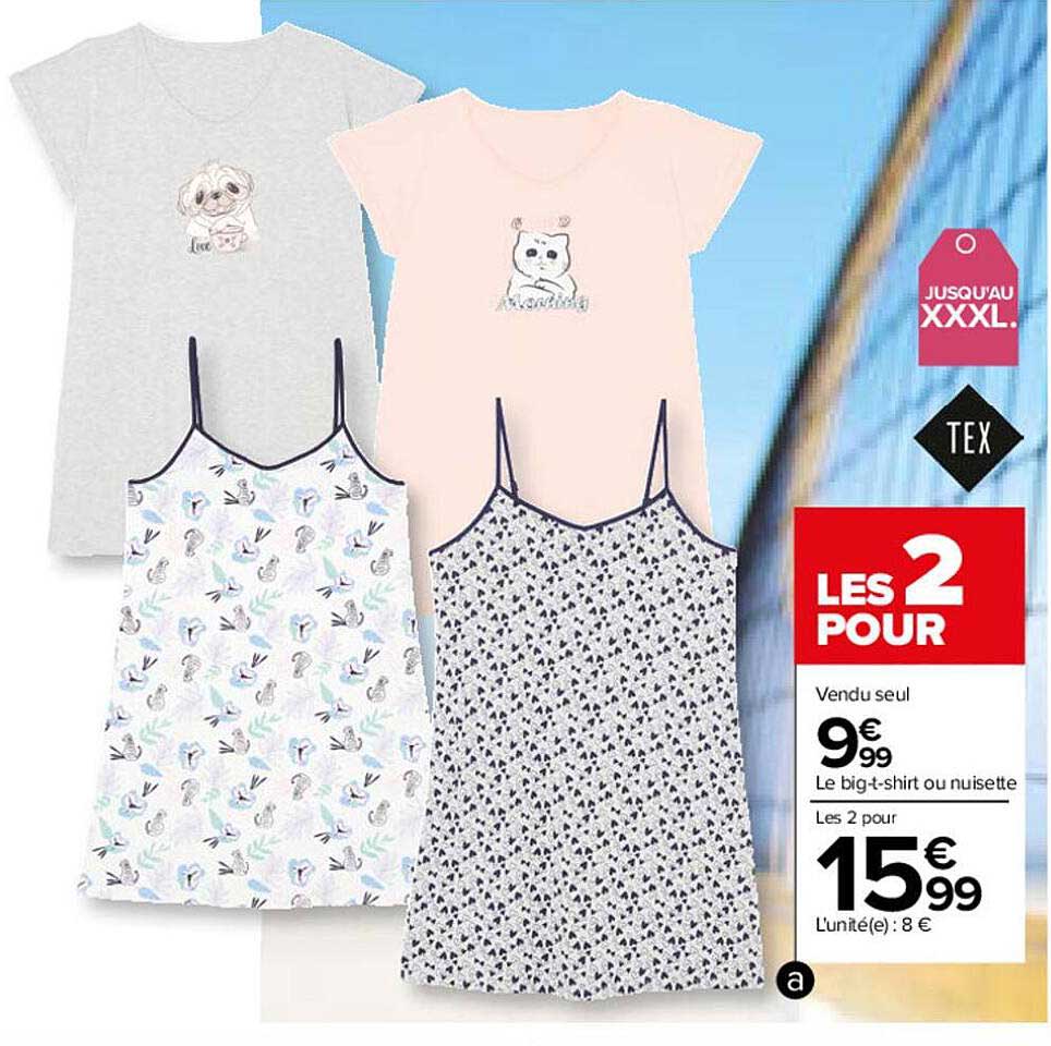 Big T-shirt Ou Nuisette