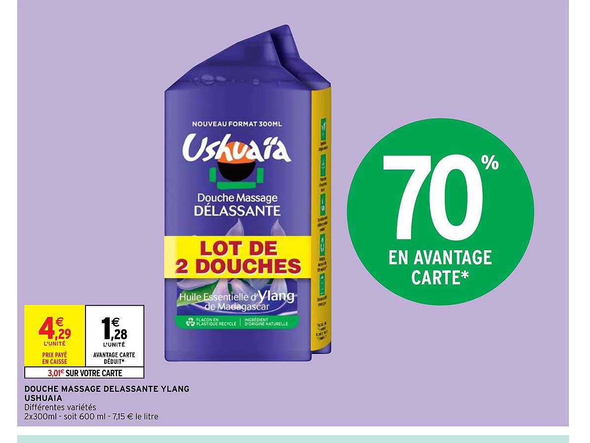 douche massage delassante ylang ushuaïa