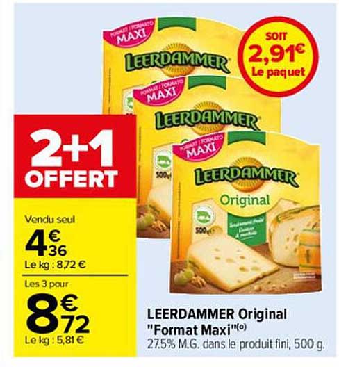leerdammer original "format maxi"