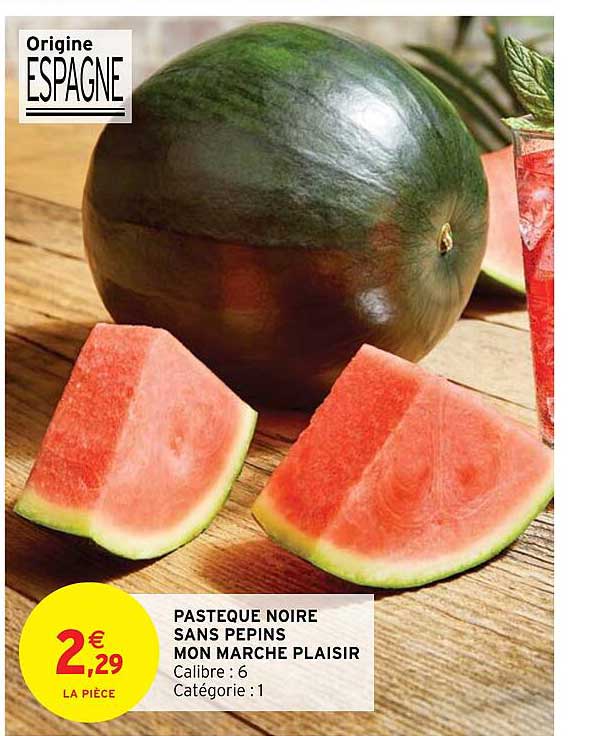pastèque noire sans pépins mon marché plaisir