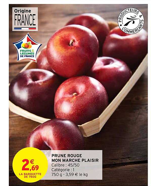 prune rouge mon marché plaisir
